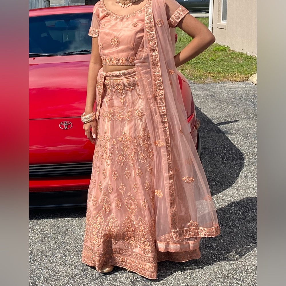 Peach Lehenga